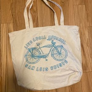 San Luis Obispo Cycling Large Tote Bag